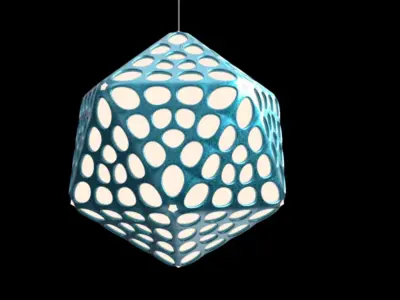 Parametric Lamp Design Grasshopper Rhino 3d Files Download 3D model