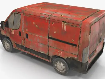 Rusty Van 02 3D model