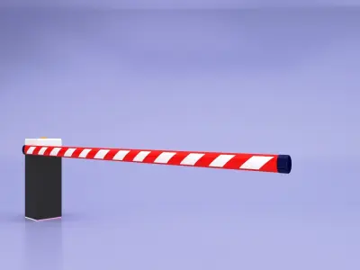 Road Barrier 3D model
