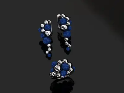 Ring and Earrings 3D print model