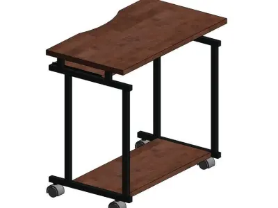 Simple Laptop Table - AUTODESK REVIT FAMILIES 3D model