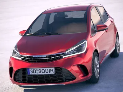 Generic Hatchback Yaris-style 2018 3D model