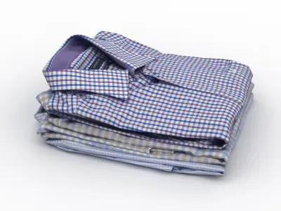 Folded Shirt Pile 001 3D model