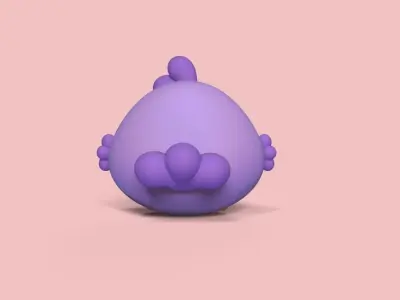 Round Bird 3D print model