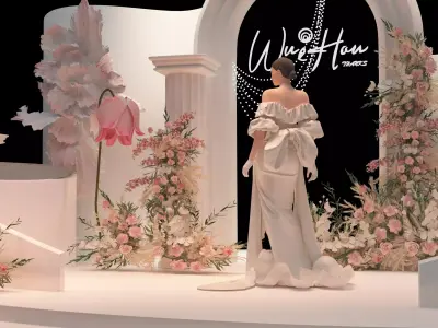 wedding stage 3D model