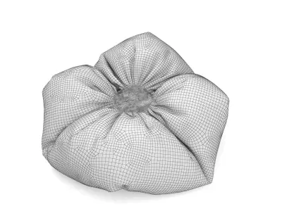 Pillow heart - teal 3D model