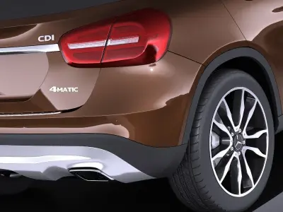 Mercedes Benz GLA 2015 VRAY 3D model