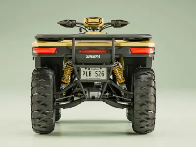 Quad PL Model - Low Poly Game-Ready Asset Low-poly 3D model