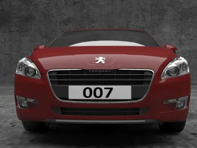 peugeot car 3D model