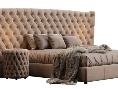 BED VOGUE MAXI LETTO DV HOME COLLECTION 3D model