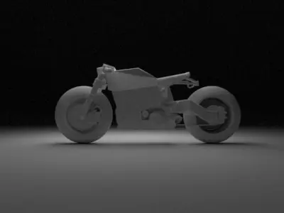 CYBERPUNK BIKE Low-poly 3D model