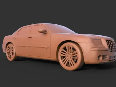Chrysler 300 2008 3D print model
