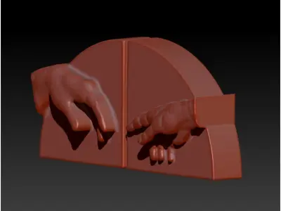 creation of adam bookend 3D print model