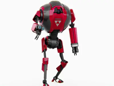 MILITARY DROID F-50 Rigged for Unreal Engine - Unity - MIXAMO 3D model