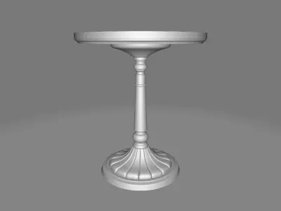 Corsica Wood Nightstand End Side Table - 2 Colour 3D model