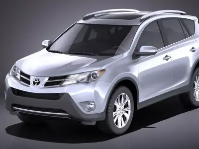 Toyota RAV4 2015 VRAY 3D model