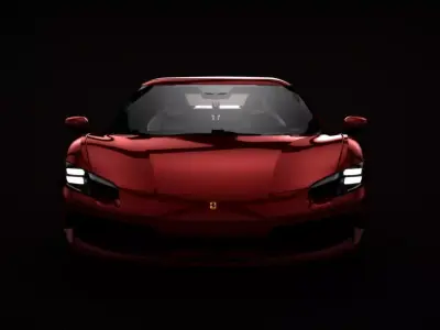 FERRARI 296GTB  Low-poly 3D model