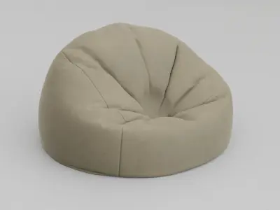 Bean Bag chair interior design decoration 3D model