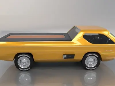 Dodge Deora Low Poly 3D model