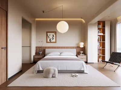 Master bedroom 3D model 3D model