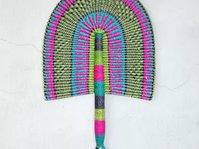 African Handwoven Fan 29 3D model