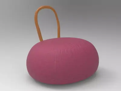 Baly Pouf Low-poly 3D model