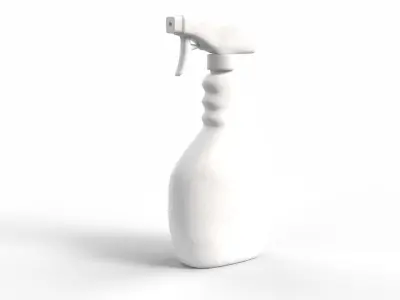 Cleaner Spray Bottle Low-poly 3D model