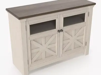 Tv Stand - 2 doors Low-poly 3D model