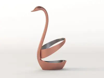 Swan Spoon Holder Table Decoration Centerpiece 3D model