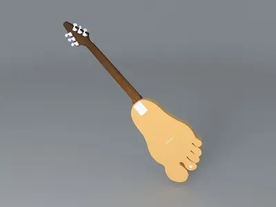 BIG foot guitar Free 3D model