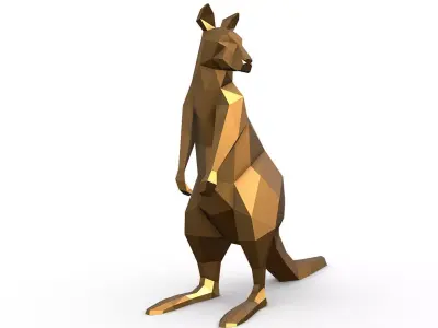 wallaby 3D print model