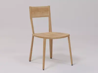 Cafe Chair 47x53x80 Low-poly 3D model