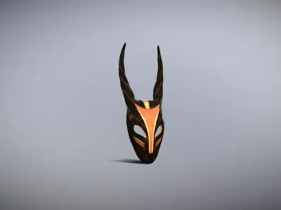 Karikpo style mask for 3D print 3D print model