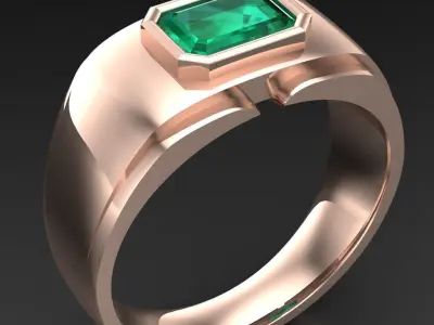 Luxury Men Rings Designs 4MR078 3D print model