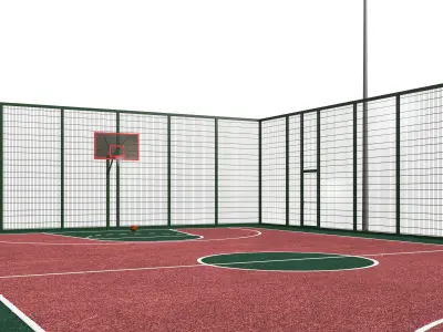 Basketball Field 3D model