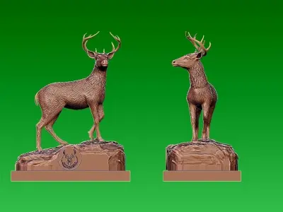 NBA - MILWAUKEE BUCKS BASKETBALL MASCOT STATUE - 3D PRINT 3D print model
