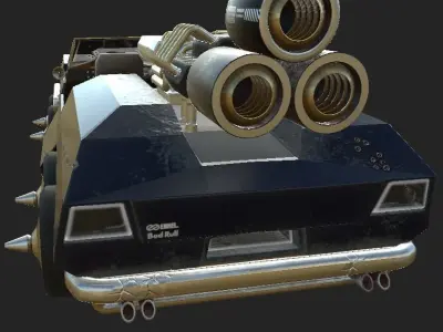 S-BC100 Battle Car Olddies Low-poly 3D model