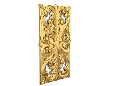 carved classic decorative ornament cnc 3d printing stl 44 3D model