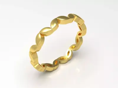 Gold Infinity stl Ring Model gr0131 3D print model
