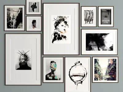 Art Frame 321 Low-poly 3D model