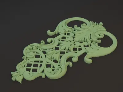 Decor vertical Low-poly 3D model