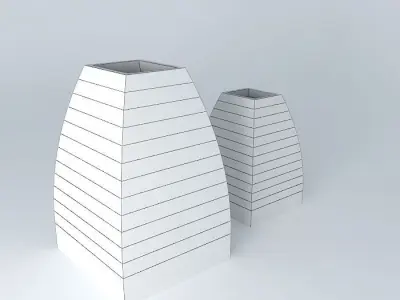 resin vases vasos de resina Free 3D model