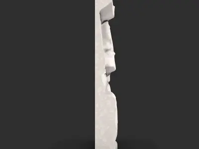 Rough Cobblestone Wall Modular Asset 3D print model