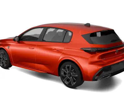 Peugeot 308 2023 Low-poly 3D model