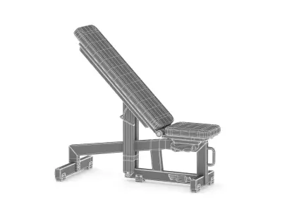 Technogym Pure Adjustable Bench 3D model