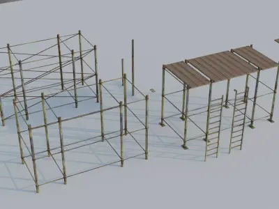 Construction Props Pack 001 Free low-poly 3D model