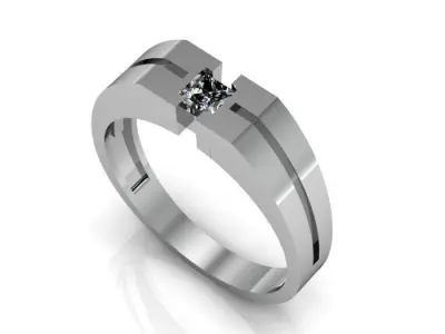 man ring 3D print model