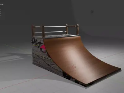 RAMP SKATEBOARD THAI 3D model