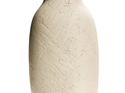 Zara Home Textured Ceramic Vase Set 3D model