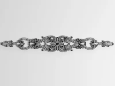 3D Model Carved Decor Element 3D print model